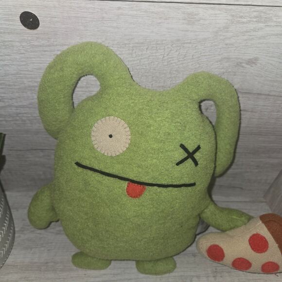UGLYDOLL 9" Ugly Doll 2013 OX PIZZA Slice Green Retired - Picture 3 of 12